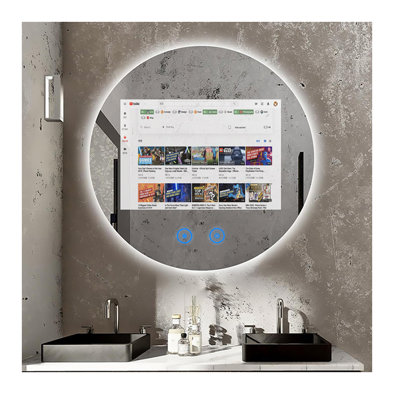 Home Bathroom Lighting Design - Specchio Magico Smart TV dal Design