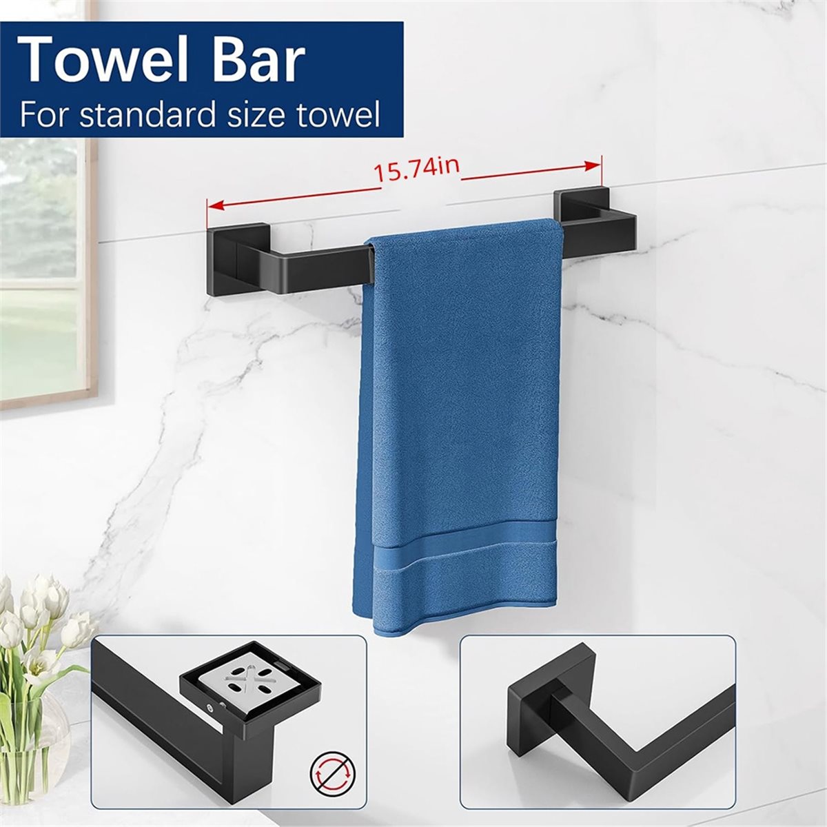 Home Hardware Bathroom Accessories - Set di 5 Accessori per Bagno,