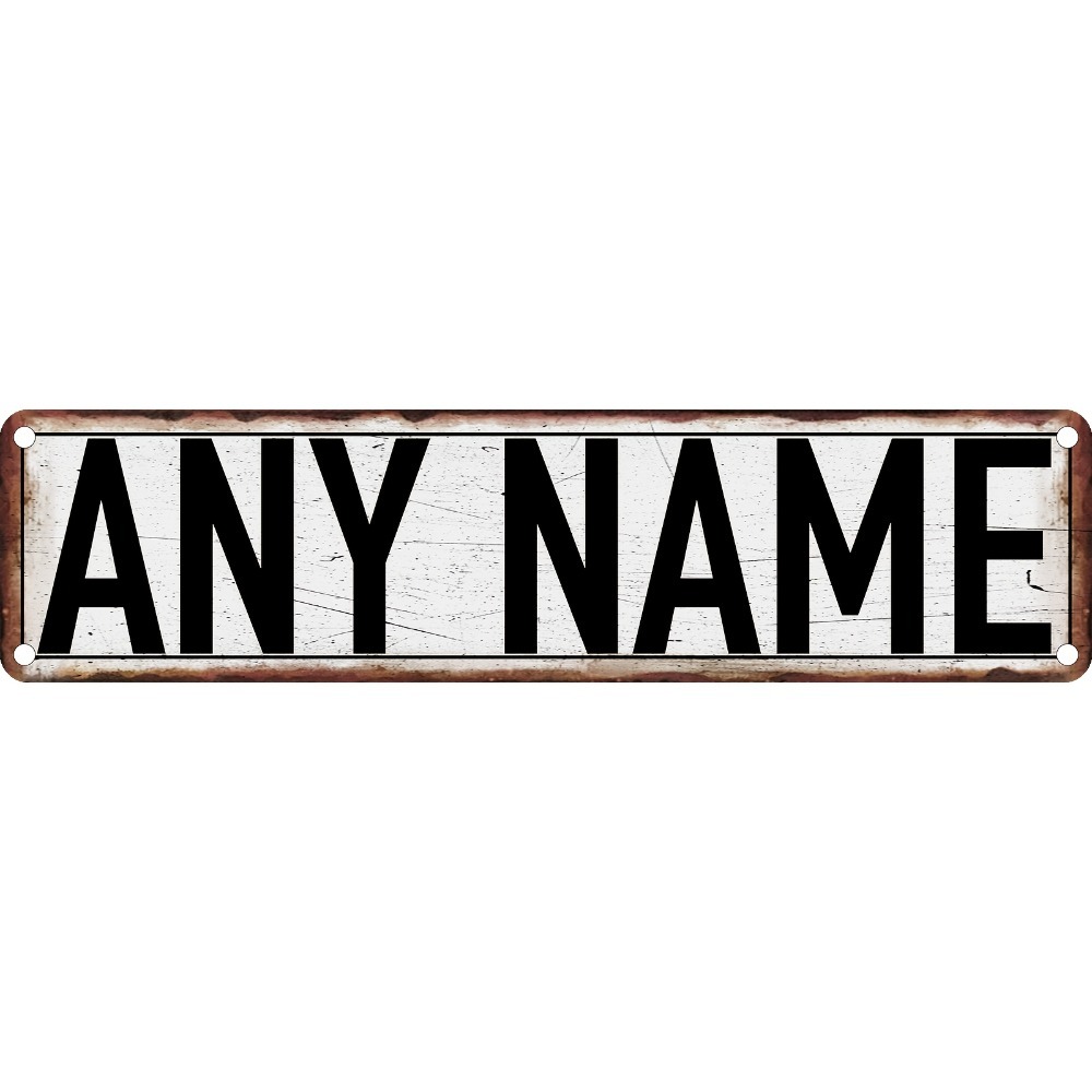 Home Bathroom Sign - Insegna stradale personalizzata in alluminio 2D