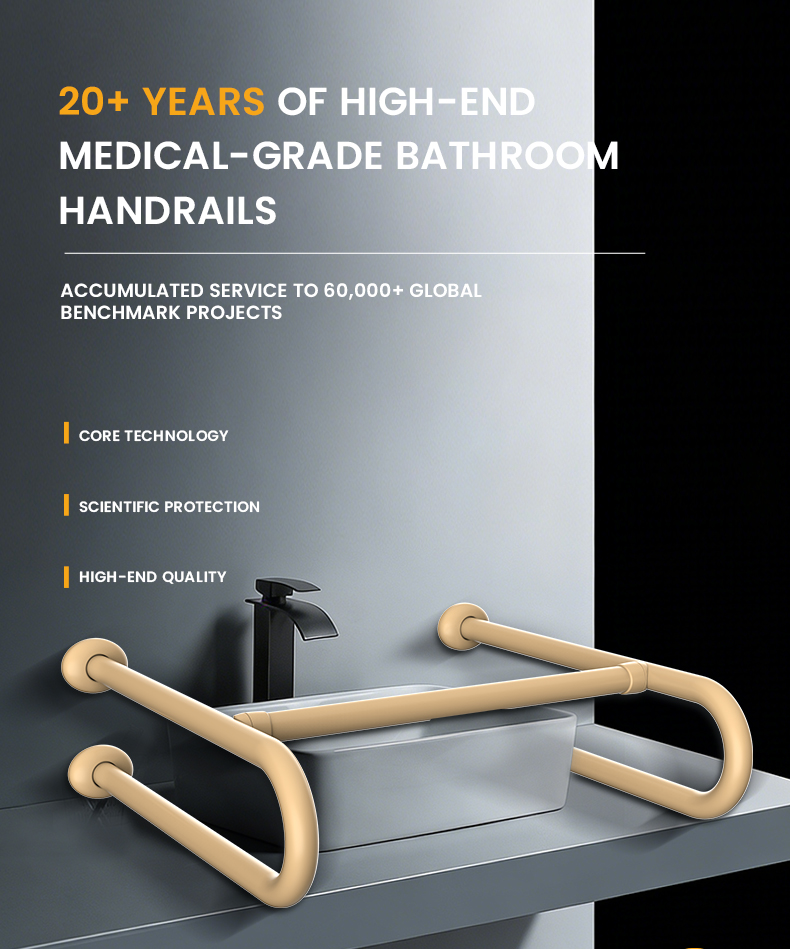 Home Bathroom Grab Bar - Maniglia di Sicurezza a U Ergonomica
