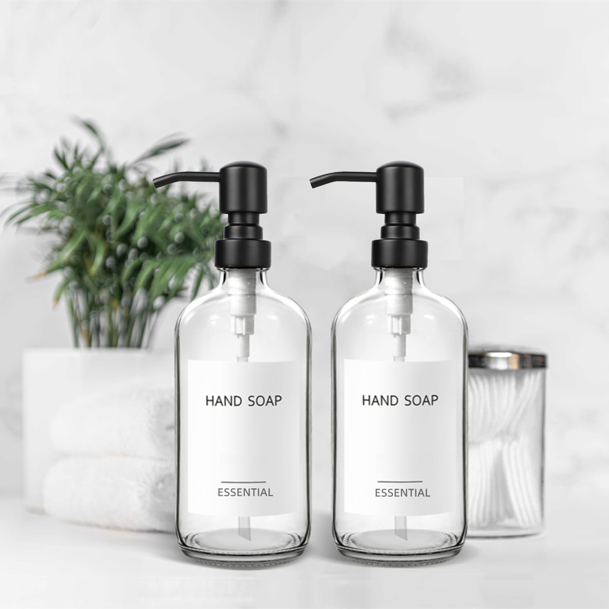 Zara Home Bathroom Accessories - Dispenser di sapone in vetro trasparente