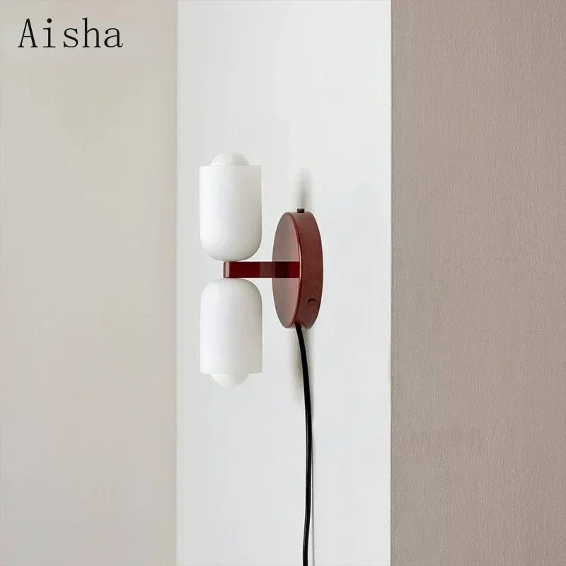 Home Bathroom Design Simple - Lampada da parete in vetro Semplice