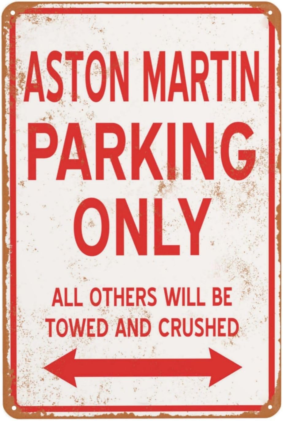 Home Bathroom Sign - Targa in metallo vintage Aston, solo