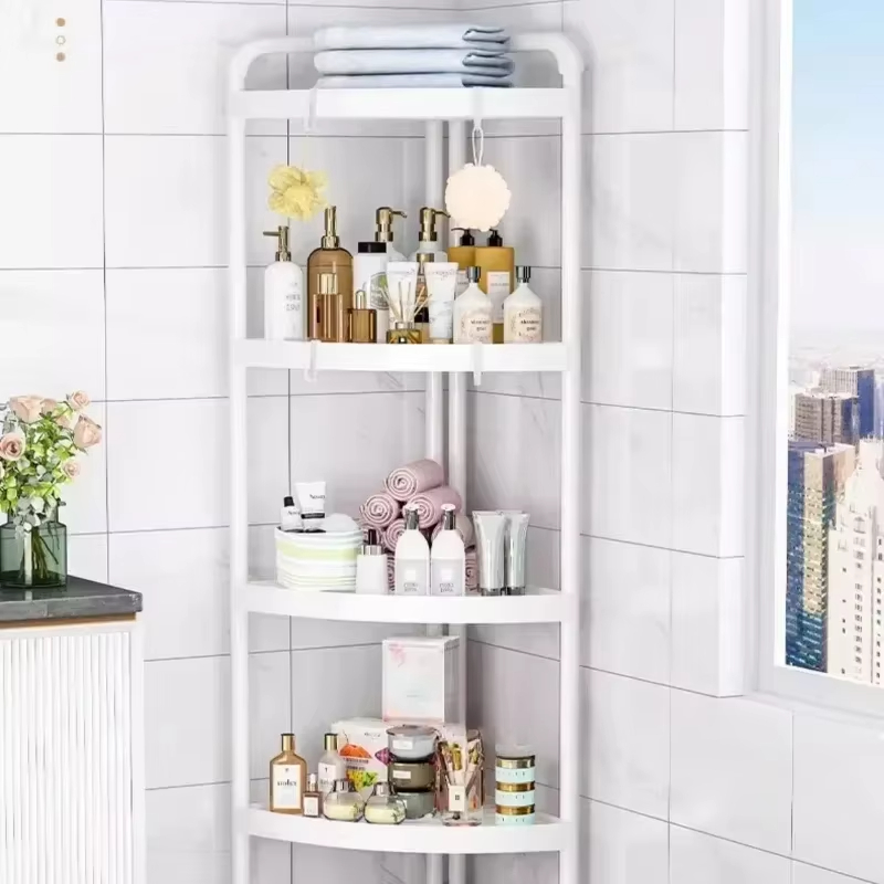 Home Essentials Bathroom Rack - Scaffale portaoggetti da terra per bagno,
