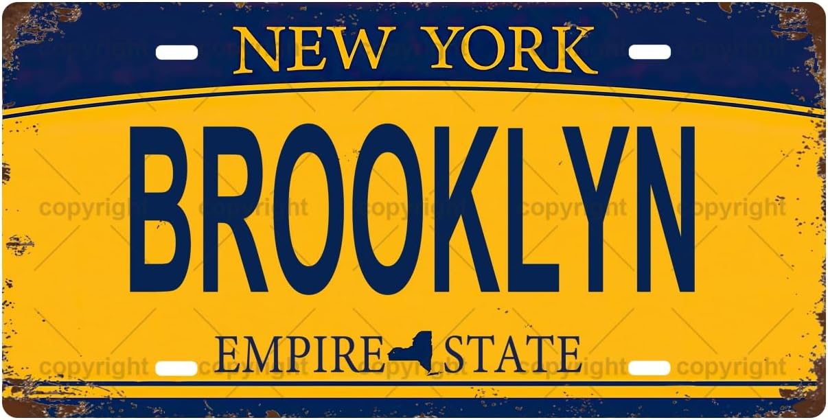 BROOKLYN Targa in metallo vint - Home Bathroom Sign recensione e prezzo