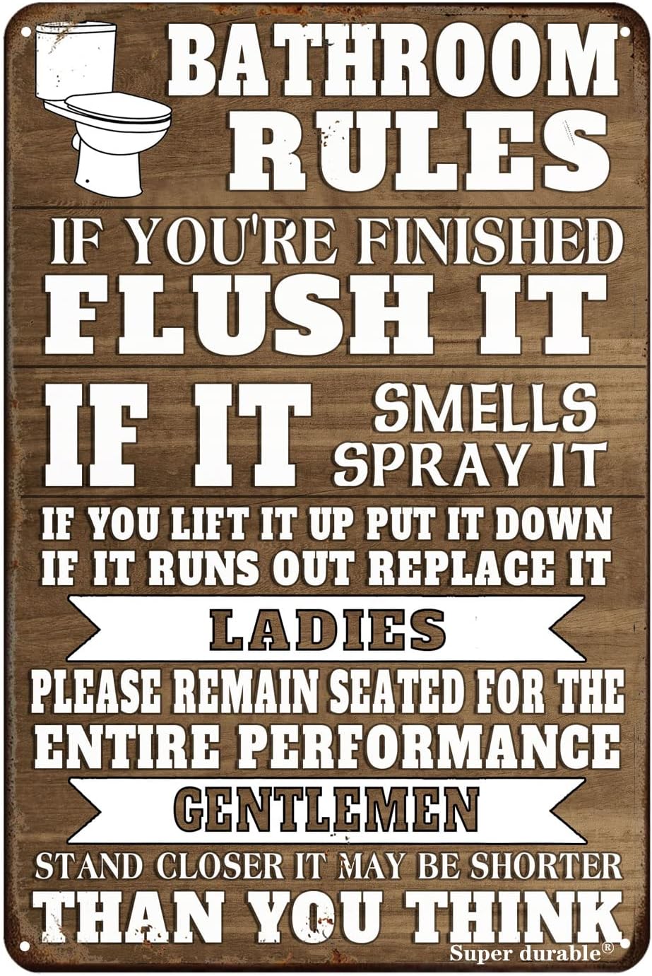 Divertente targa in metallo co - Home Bathroom Sign recensione e prezzo