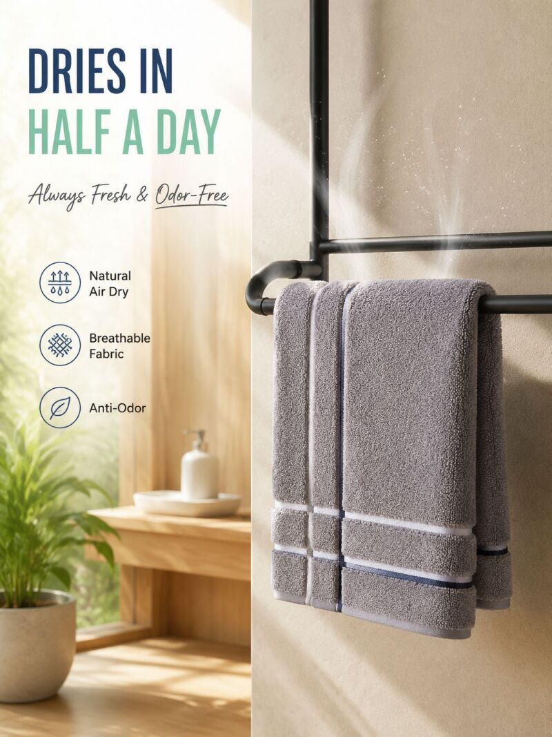 Asciugamani in puro cotone mor - Zara Home Bathroom Accessories recensione e prezzo