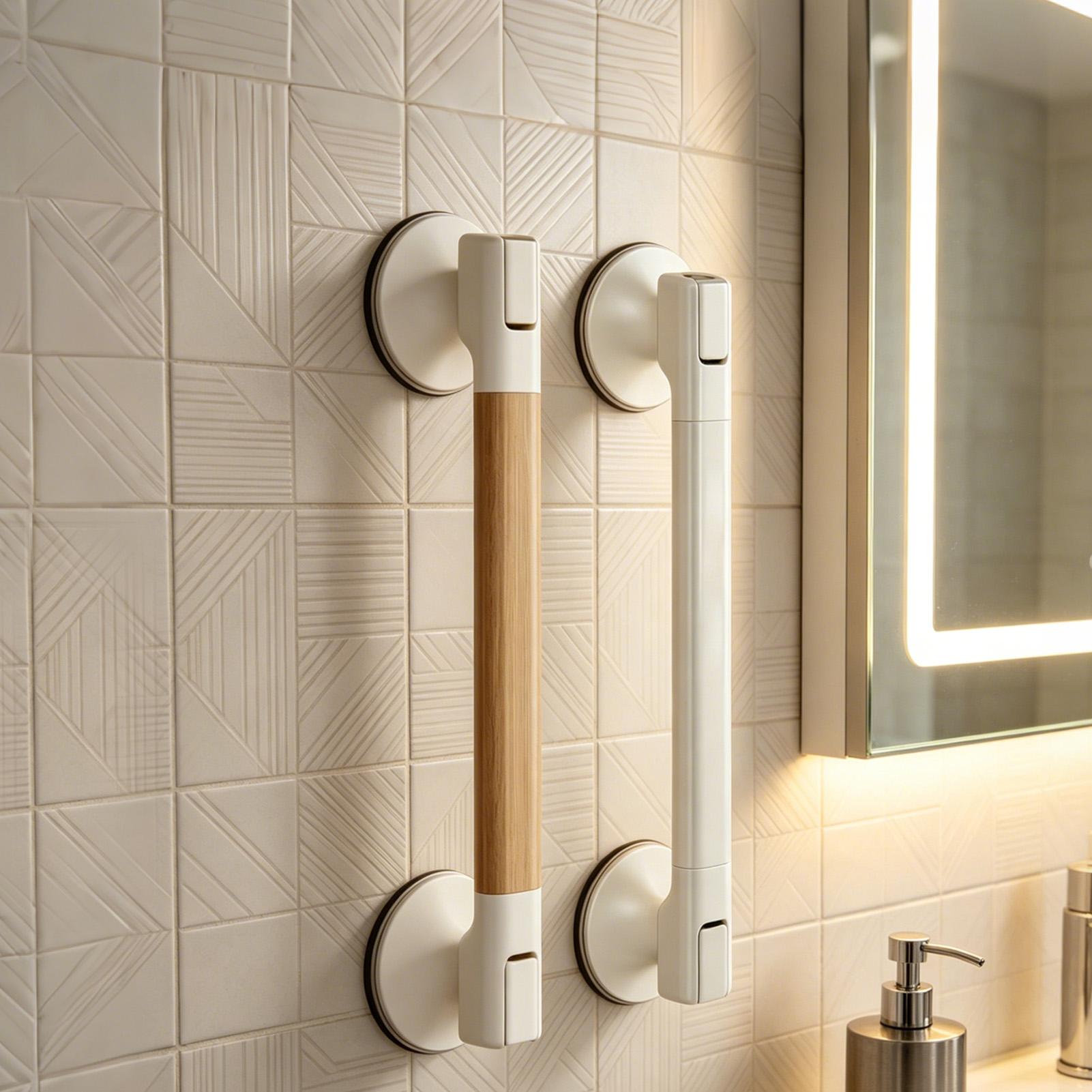 Maniglia a ventosa per doccia, - Home Bathroom Grab Bar recensione e prezzo