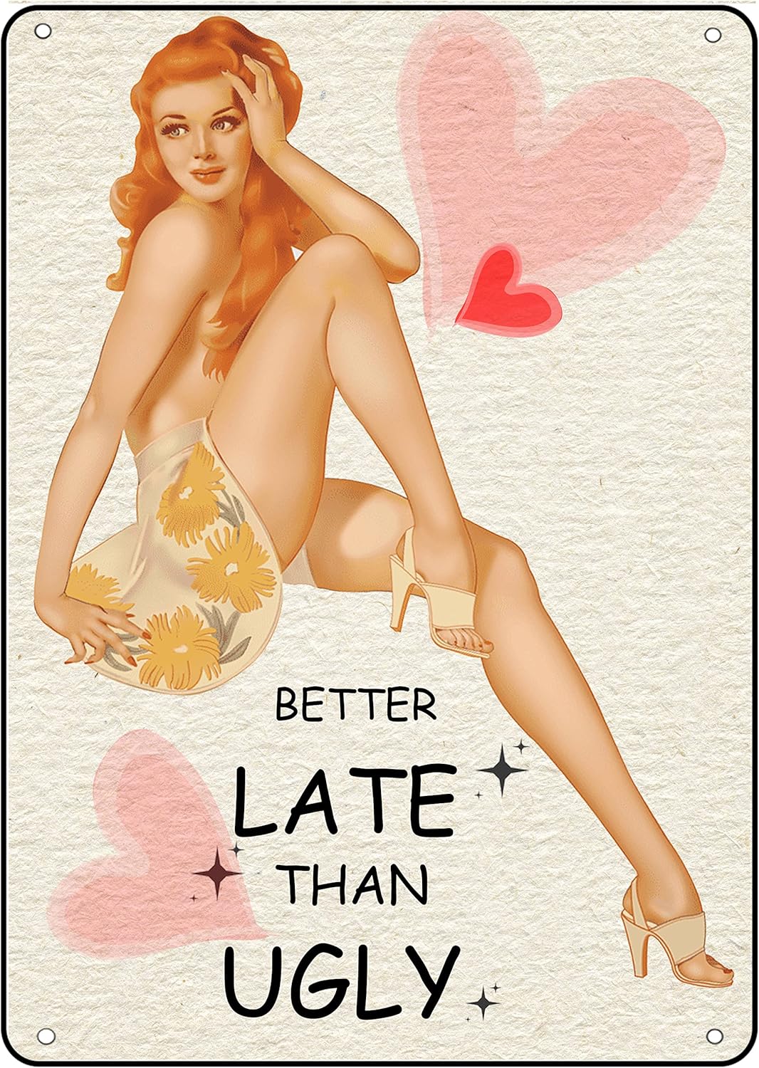 Targa in metallo stile Pin Up  - Home Bathroom Sign recensione e prezzo