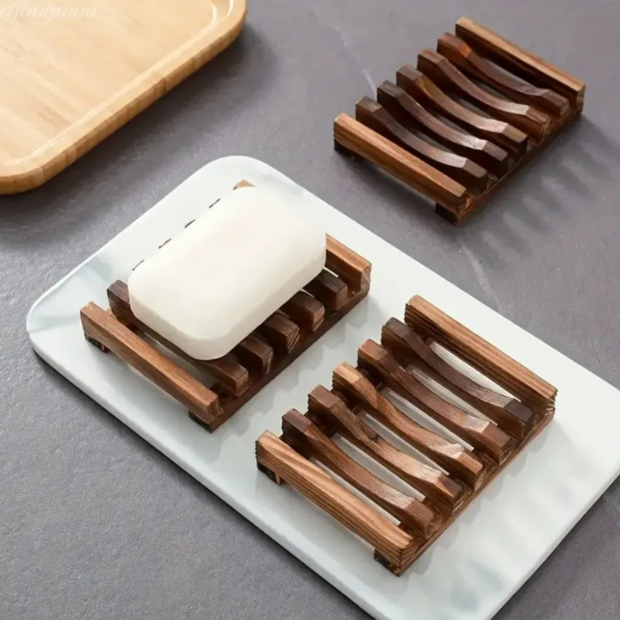 Portasapone in bambù naturale, - Home Essentials Bathroom Rack recensione e prezzo