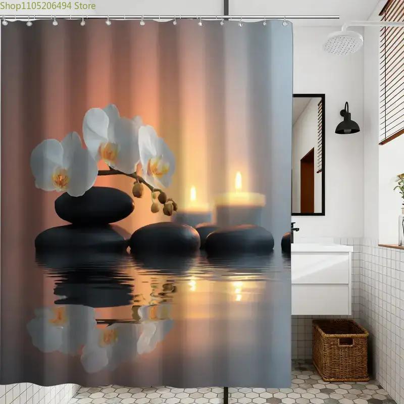 Tenda da doccia Zen Orchid and - Home Bathroom Spa Ideas recensione e prezzo